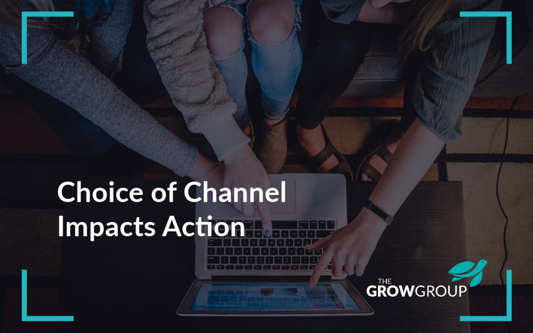 Choice of Channel Impacts Action